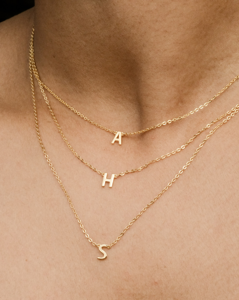 Custom Single Initial Necklace